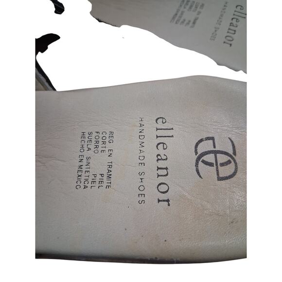 Elleanor Embroidered Whimsy Leather Platform Sandals Women's size 9½ Handmade - Picture 8 of 11